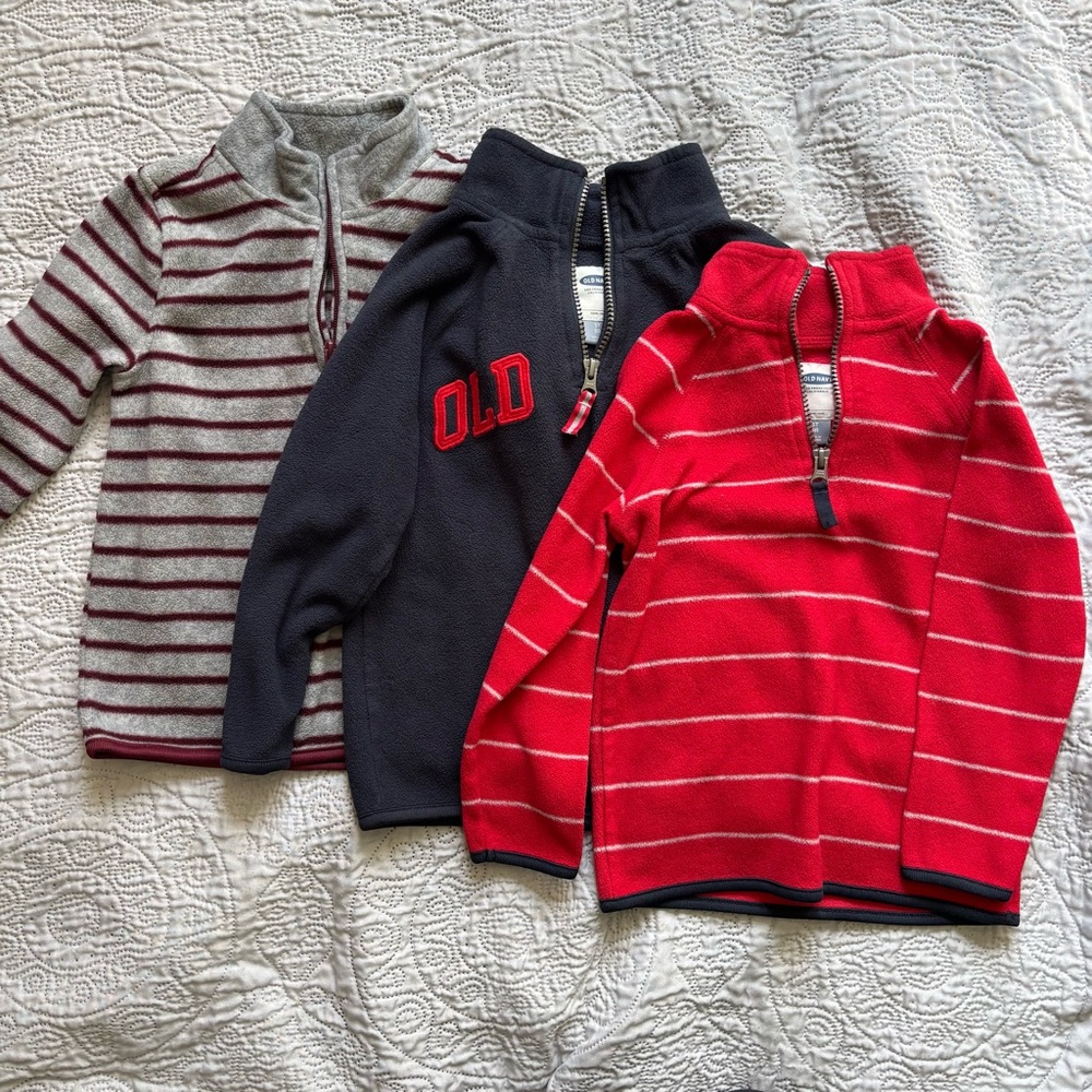 Old Navy Kids Fleece 1/4 Zip Bundle